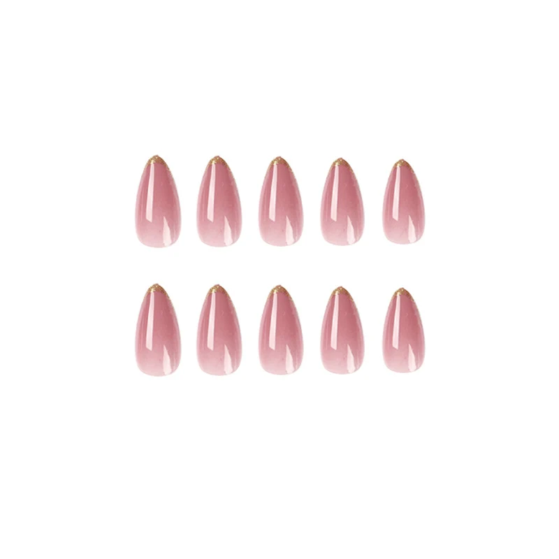 Artful Stiletto Nails with Gold Decoration Stornfield