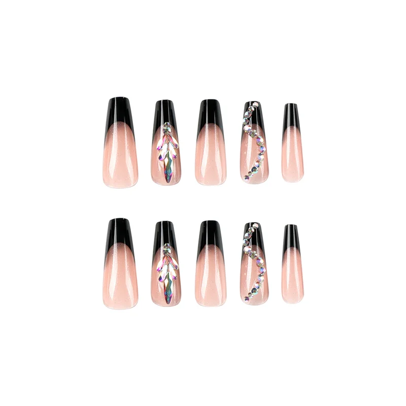 Artistic stiletto nails with glitter embellishments Stornfield
