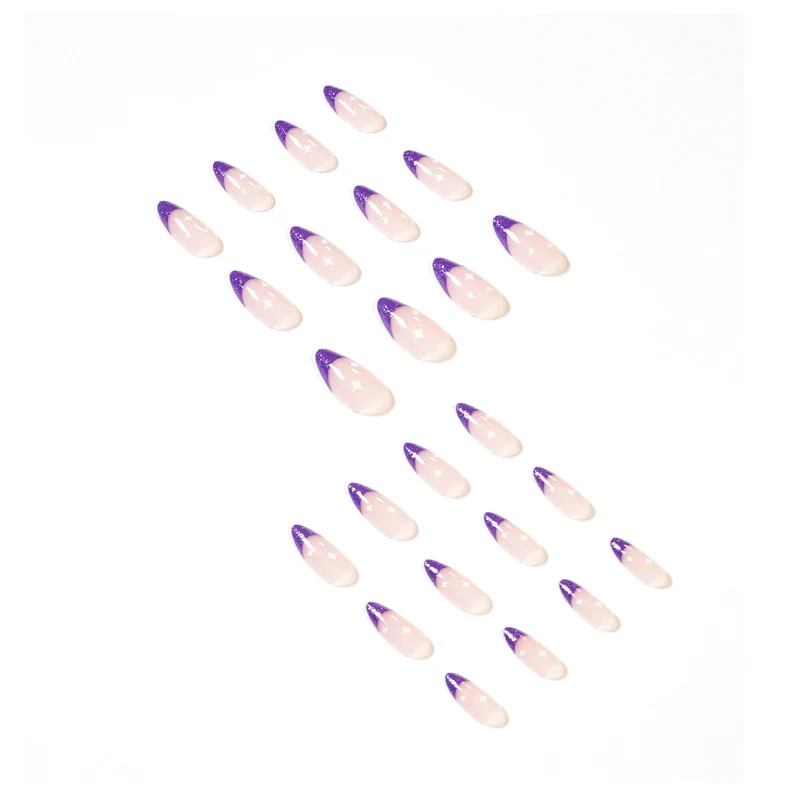 Artistic stiletto nails with glitter design Stornfield