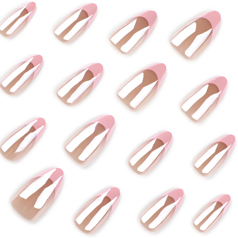 Artistic stiletto nails with gloss and transparency effects Stornfield
