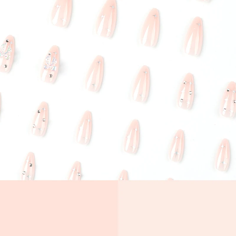Artful stiletto nails with elegant decoration design Stornfield
