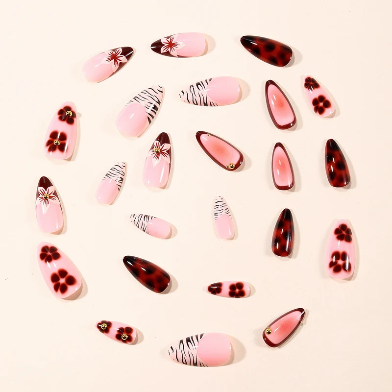 Floral Art Acryl Nageldesign Karnz