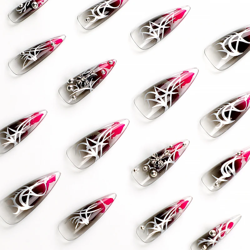 Artful stiletto nails with elegant decoration and modern accents Stornfield