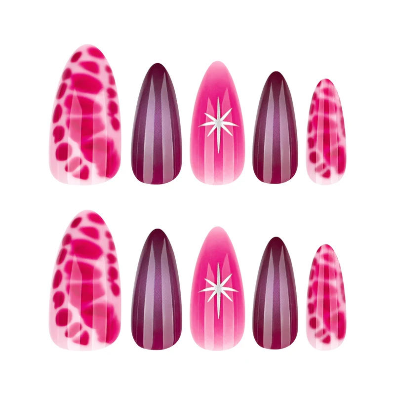 Artistic stiletto nails with elegant gradient and delicate accents Stornfield
