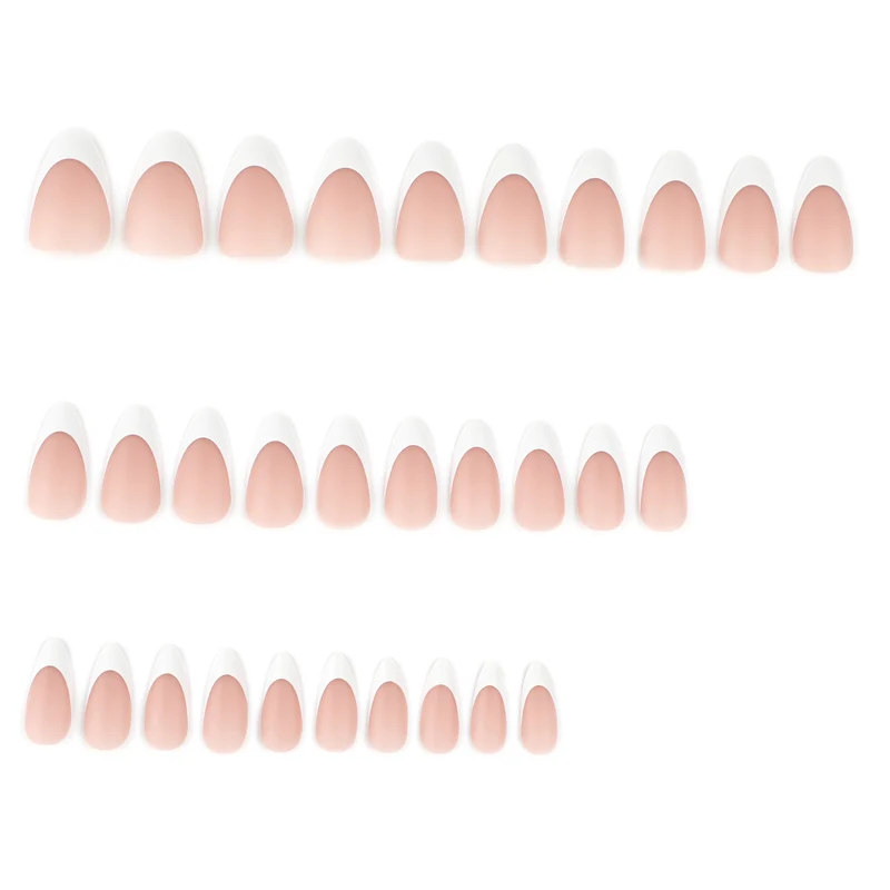 Artistic stiletto nails with elegant French design Stornfield