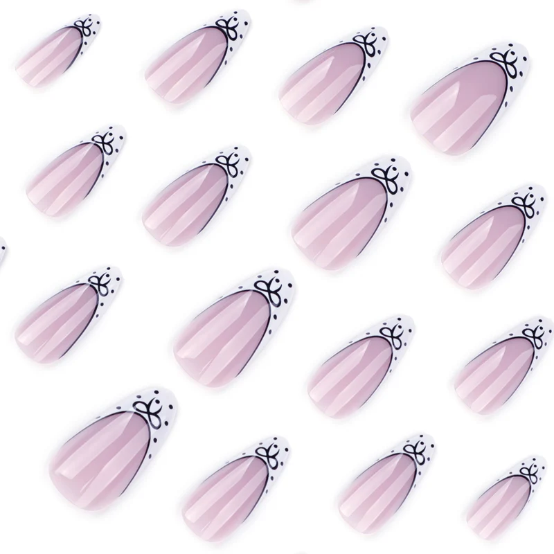 Artistic Stiletto Nails with Elegant Floral Design Stornfield