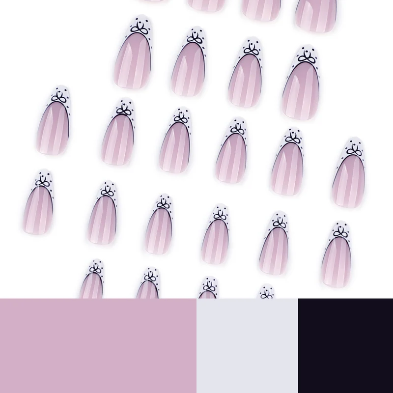 Artistic Stiletto Nails with Elegant Floral Design Stornfield