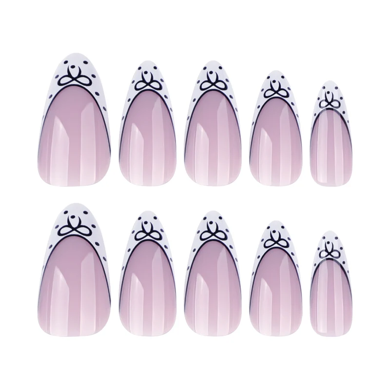 Artistic Stiletto Nails with Elegant Floral Design Stornfield