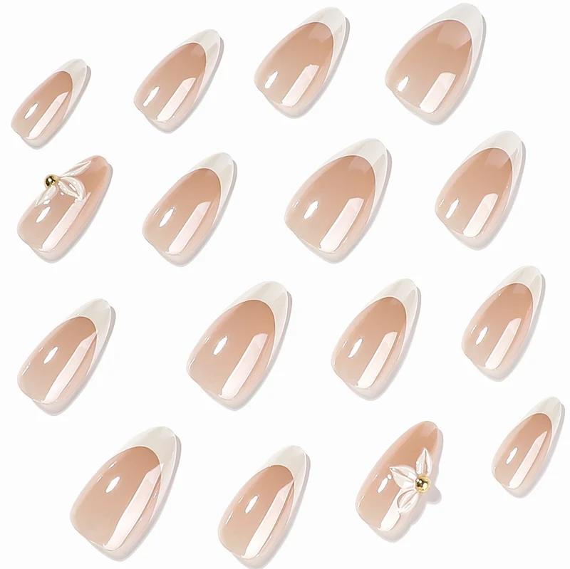 Artful stiletto nails with elegant floral design Stornfield