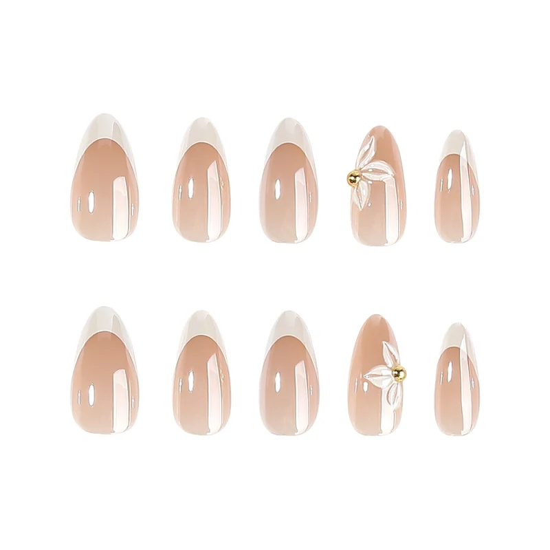 Artful stiletto nails with elegant floral design Stornfield