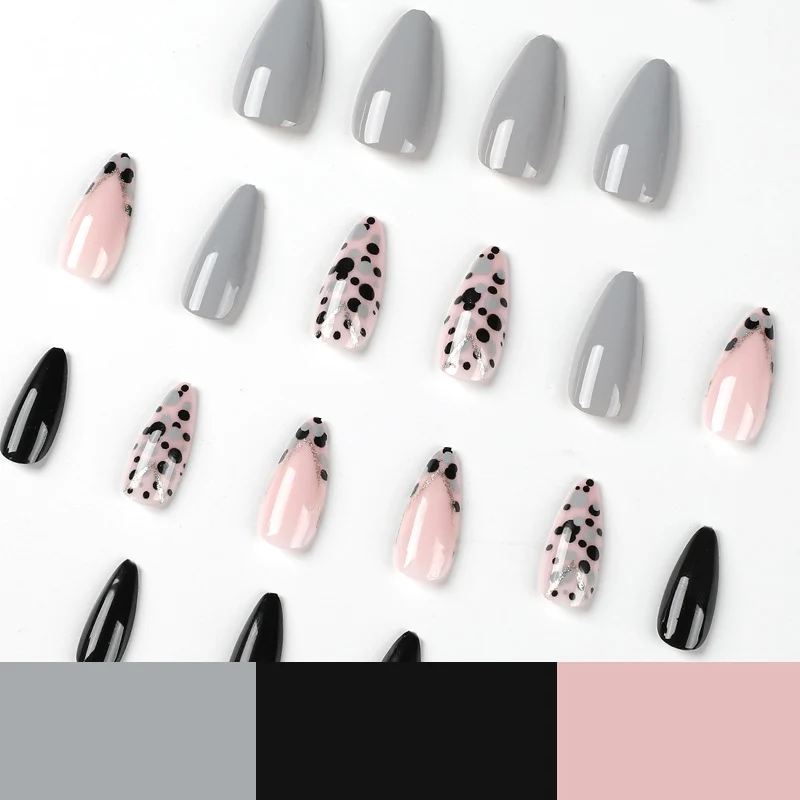 Artful stiletto nails with elegant accent design Stornfield