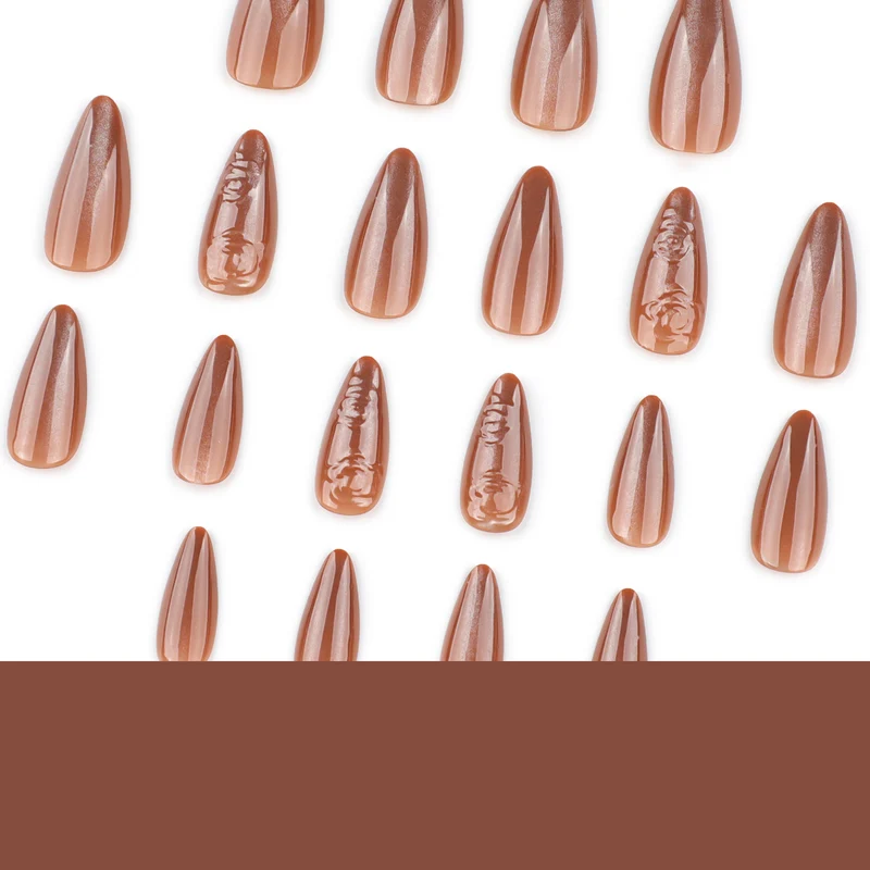 Artful rose nail art with shine Stornfield
