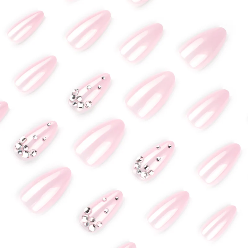 Artful nail art with delicate glitter accents and elegant French tip Stornfield
