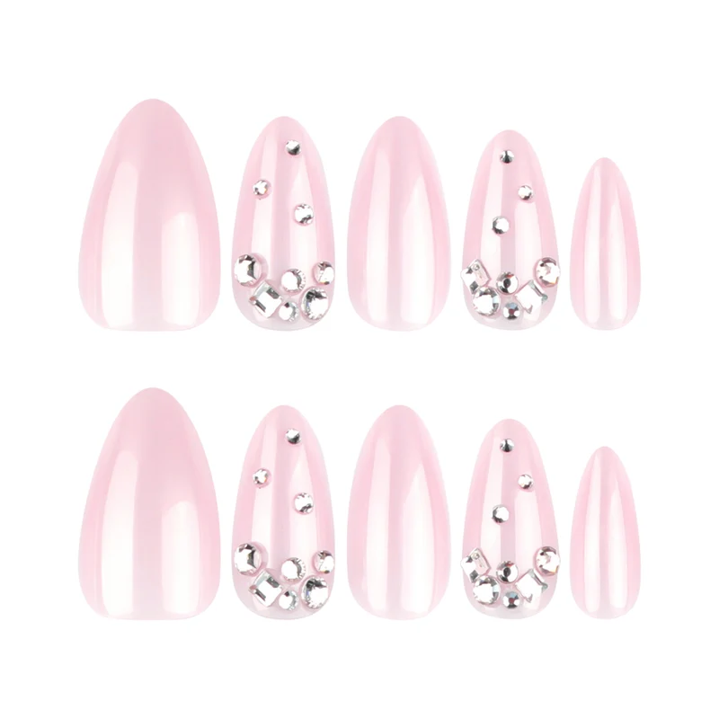 Artful nail art with delicate glitter accents and elegant French tip Stornfield