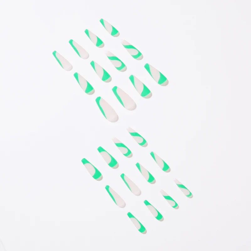 Artful nail art with modern French tip and colorful accents Stornfield