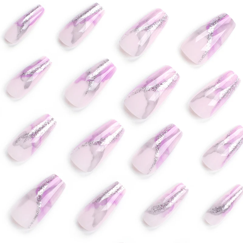 Artful Nail Art with Glitter Details Stornfield