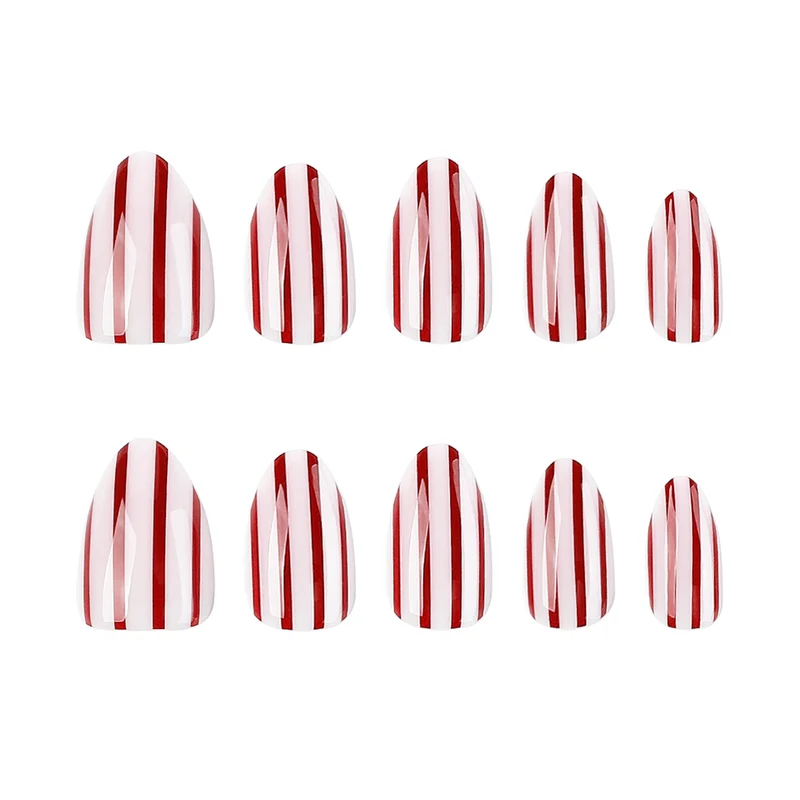 Artistic nail art with striped design Stornfield