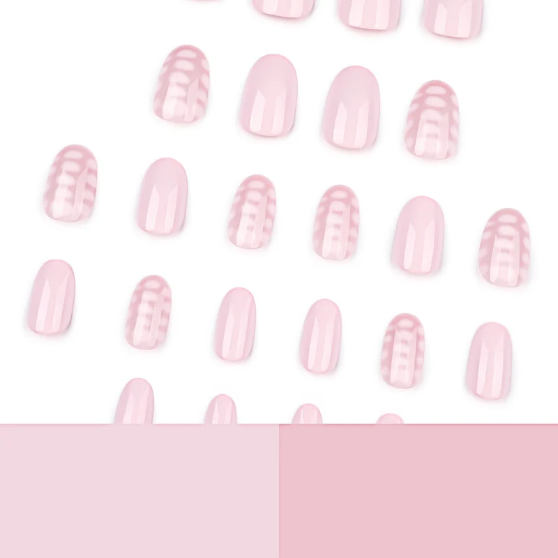 Artistic nail art with elegant lines and delicate design Stornfield
