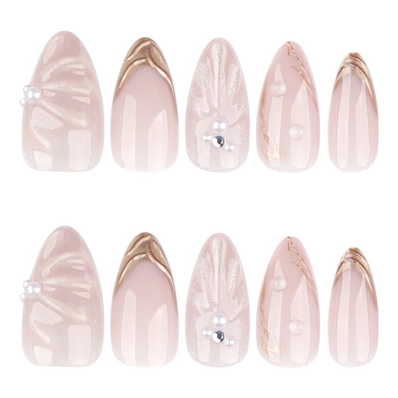 Artistic Nail Art with elegant relief design Stornfield