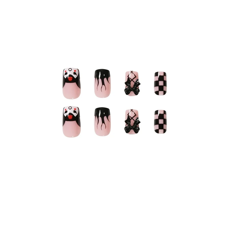 Artistic Nail Extensions with Whimsical Design Stornfield