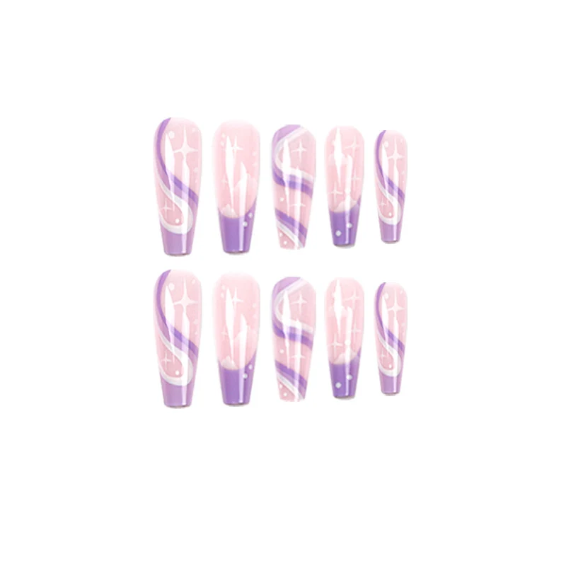 Artful Nail Extensions with Trendy Ombre Design Stornfield