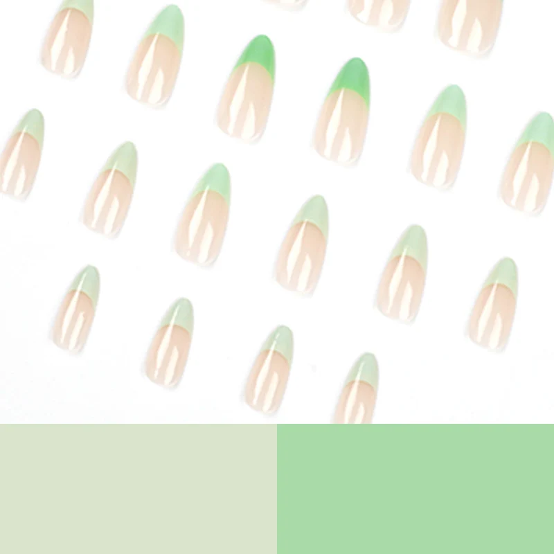 Artful nail extensions with trendy ombre color Stornfield