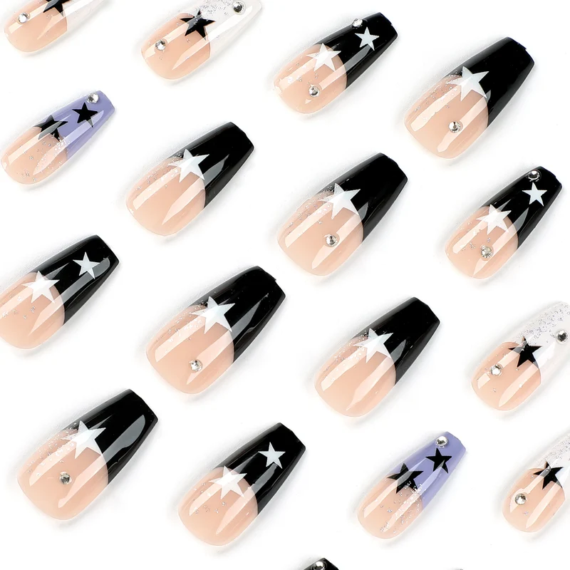 Artful Nail Extensions with Star Motif Stornfield