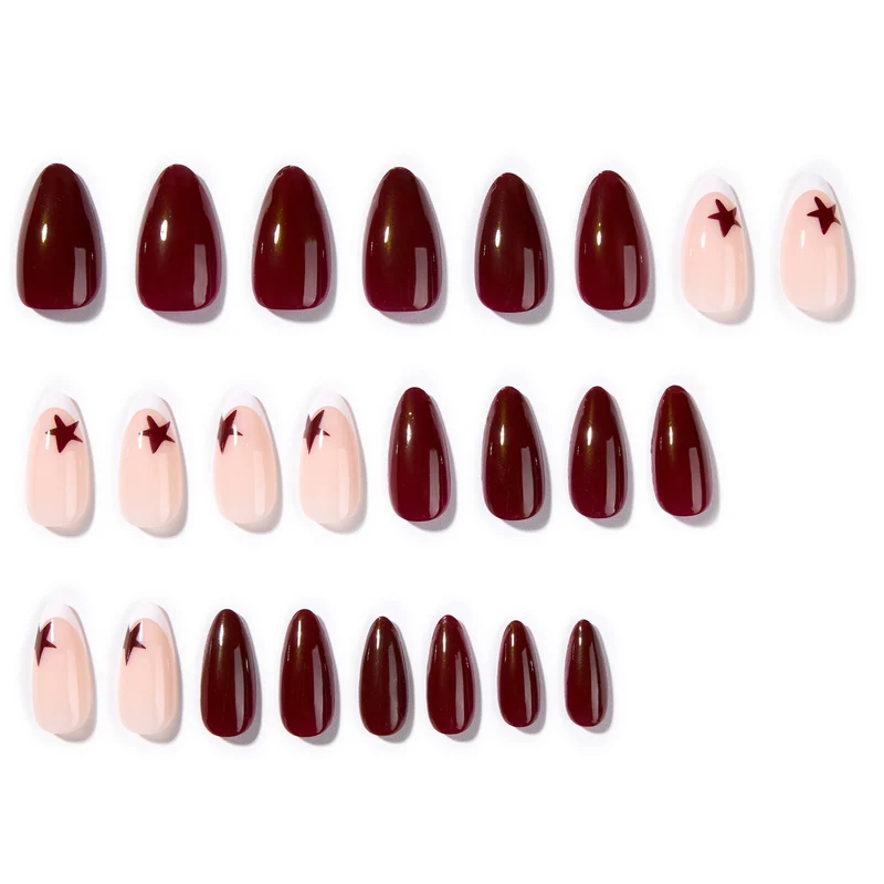 Artful Nail Extensions with Star Design Stornfield