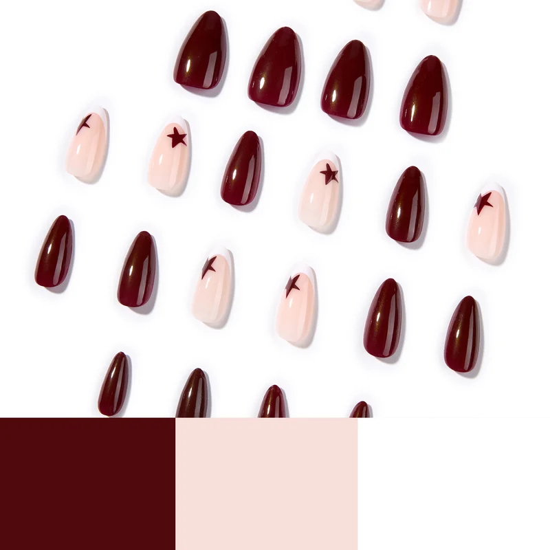 Artful Nail Extensions with Star Design Stornfield