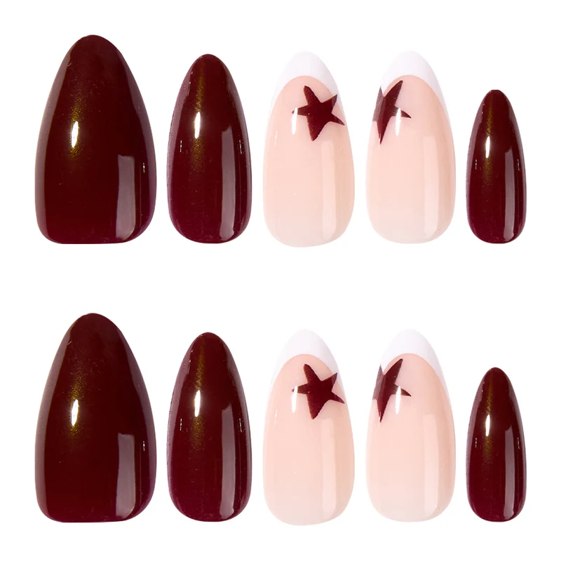 Artful Nail Extensions with Star Design Stornfield