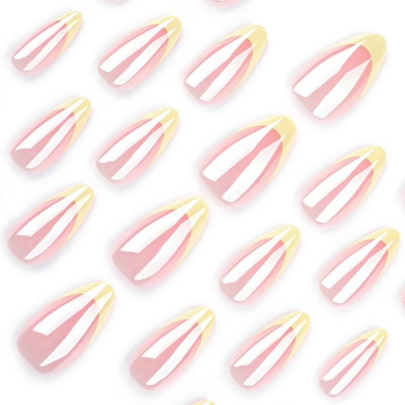 Artful Nail Extensions with Shimmering Ombre Effect Stornfield