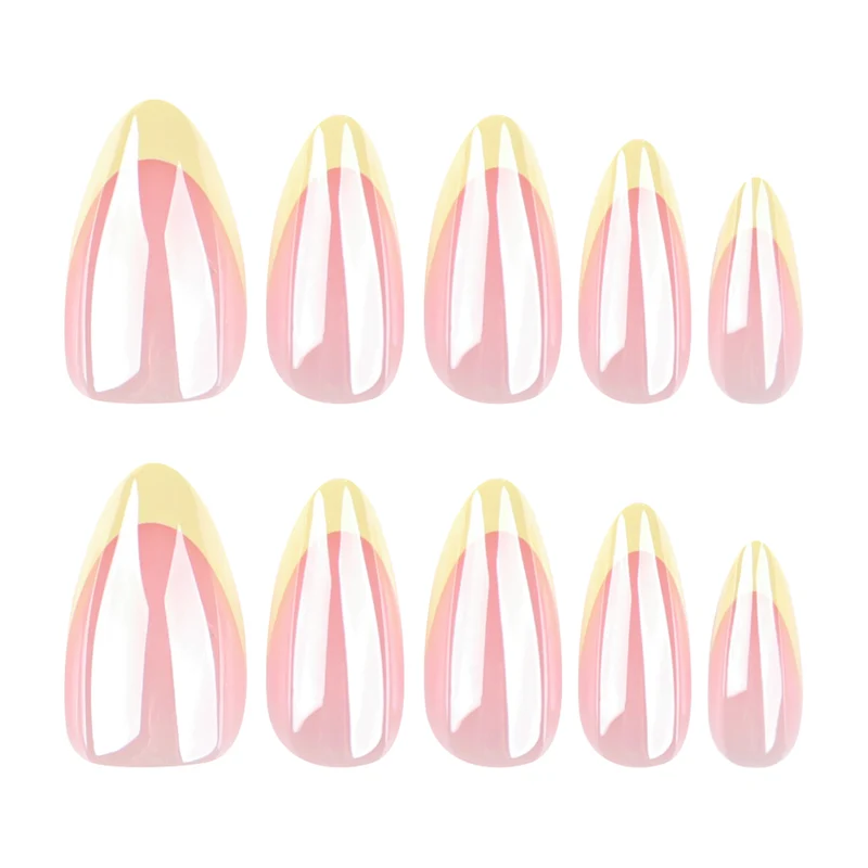 Artful Nail Extensions with Shimmering Ombre Effect Stornfield