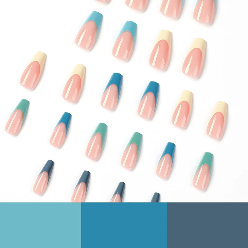 Artful Nail Extensions with Precise Gradient and Elegant Accents Stornfield