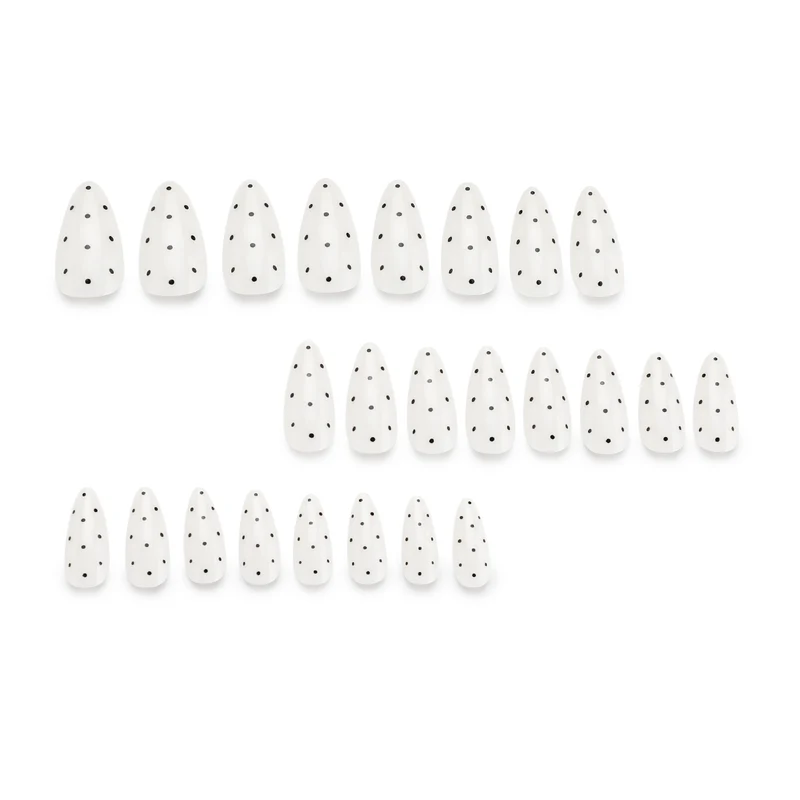 Artful Nail Extensions with Polka Dots Stornfield
