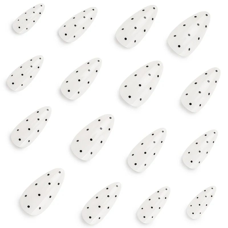Artful Nail Extensions with Polka Dots Stornfield
