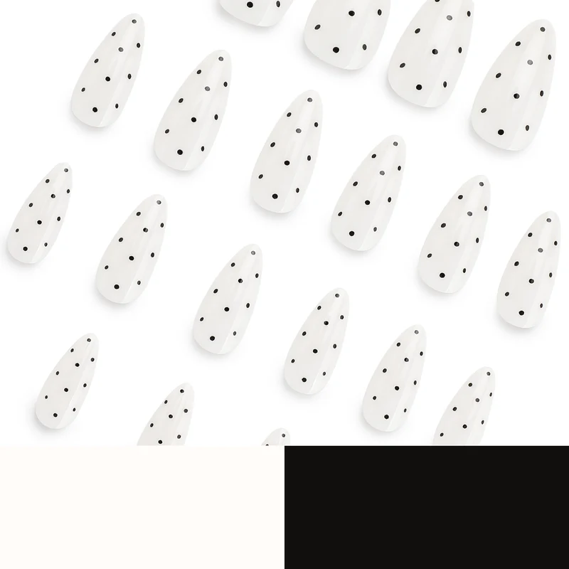 Artful Nail Extensions with Polka Dots Stornfield