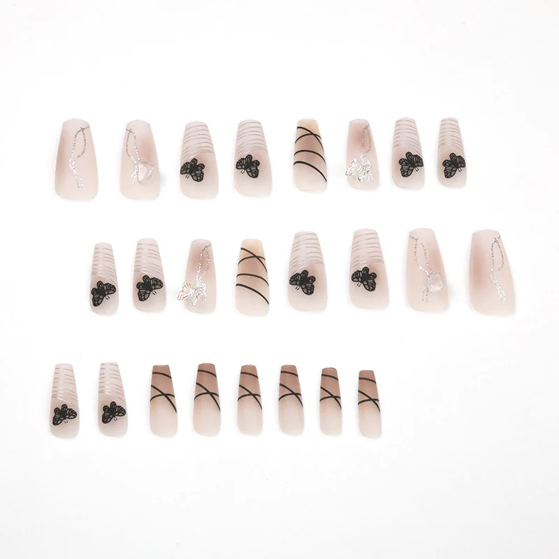 Artful Nail Extensions with Modern Graphics Stornfield