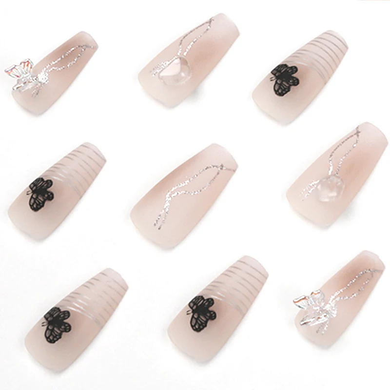 Artful Nail Extensions with Modern Graphics Stornfield