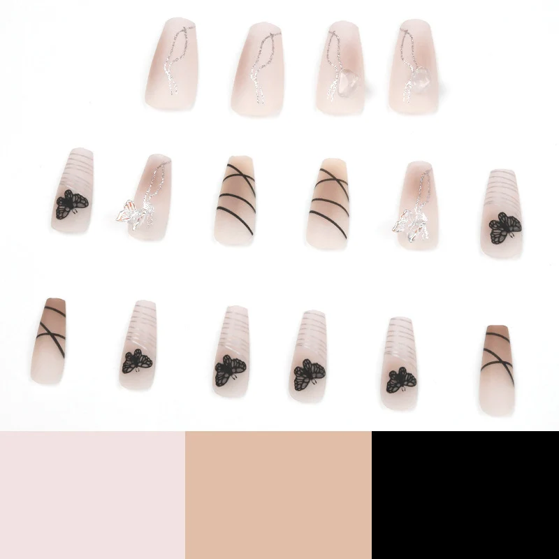 Artful Nail Extensions with Modern Graphics Stornfield