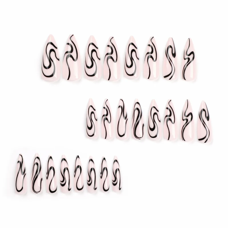 Artistic nail extensions with modern design and elegant lines Stornfield