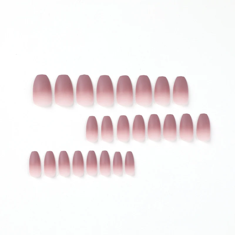 Artistic nail extensions with matte ombre effect Stornfield