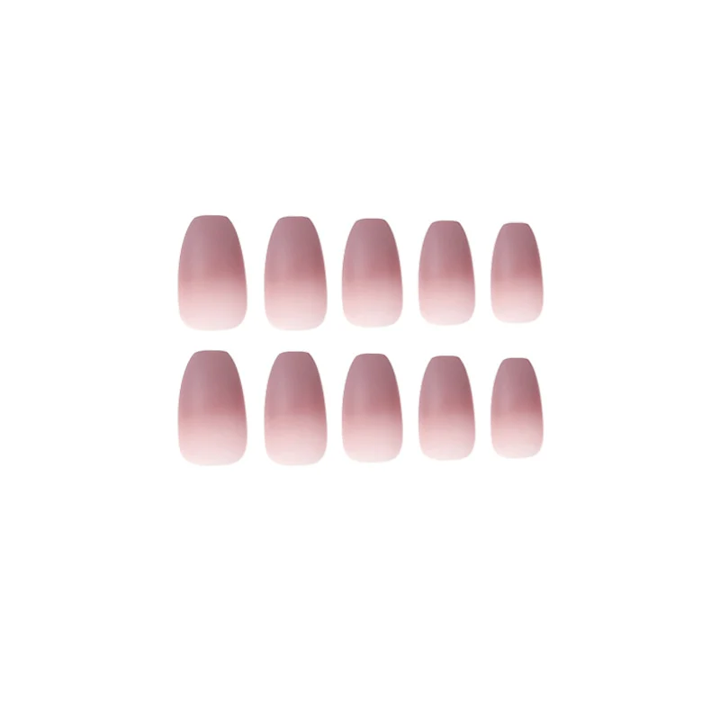 Artistic nail extensions with matte ombre effect Stornfield