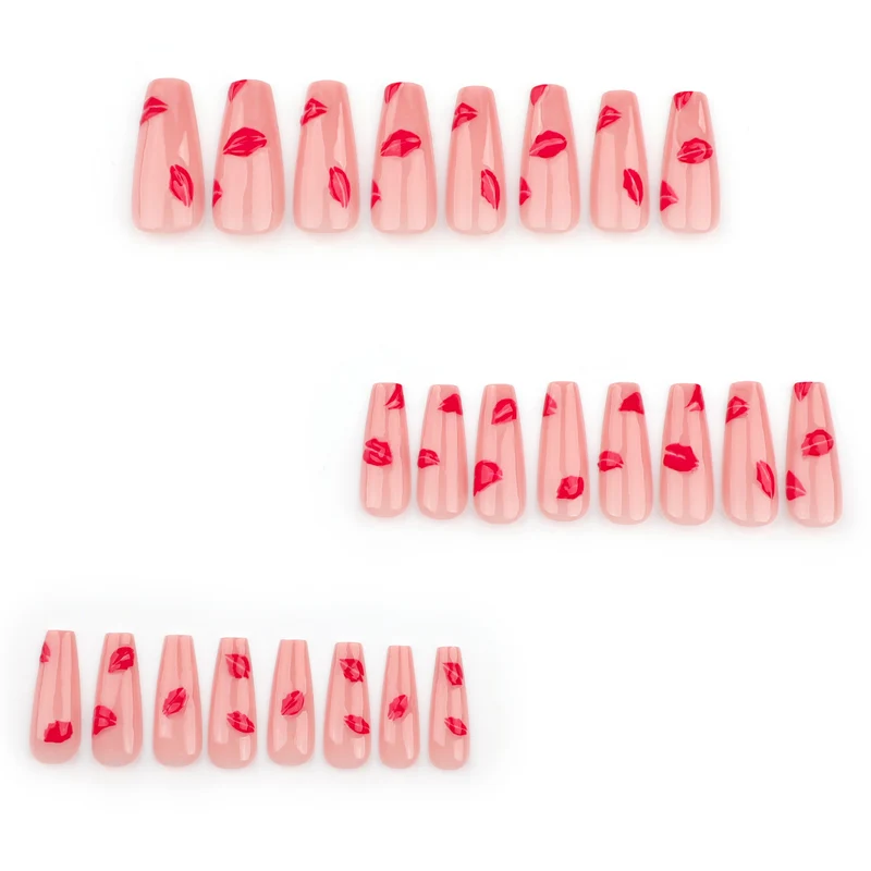 Artful Nail Extensions with Lip Design Stornfield