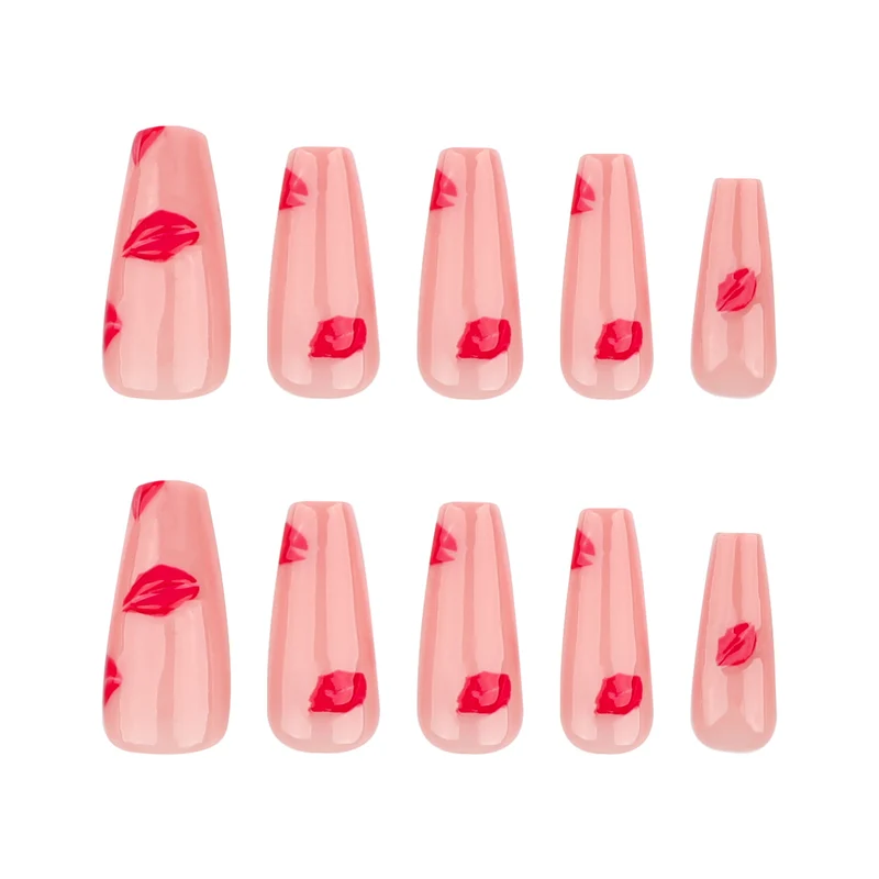 Artful Nail Extensions with Lip Design Stornfield
