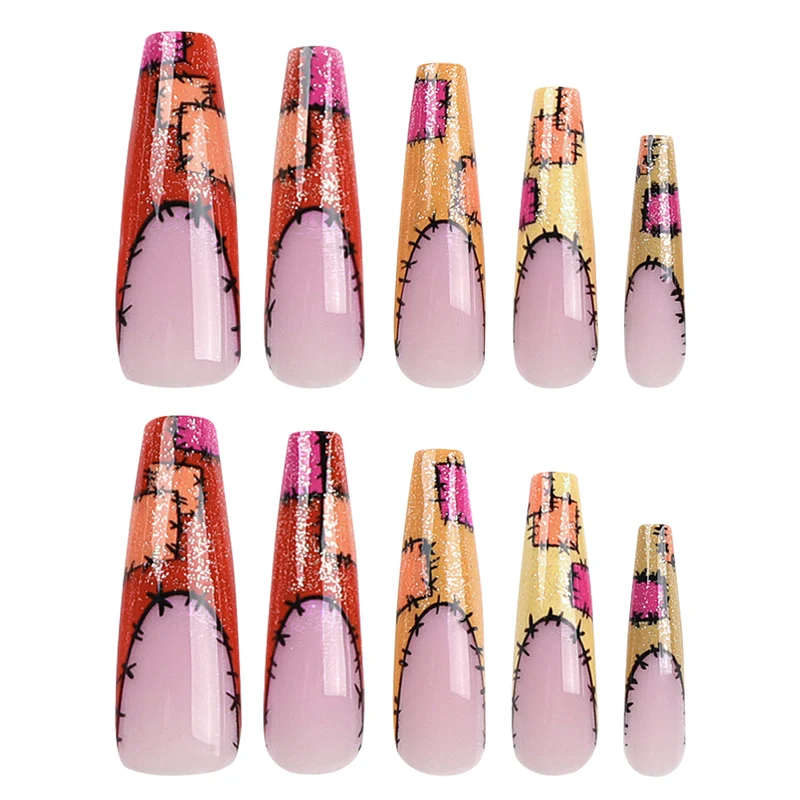 Artful Nail Extensions with Creative Decorative Stitches Stornfield