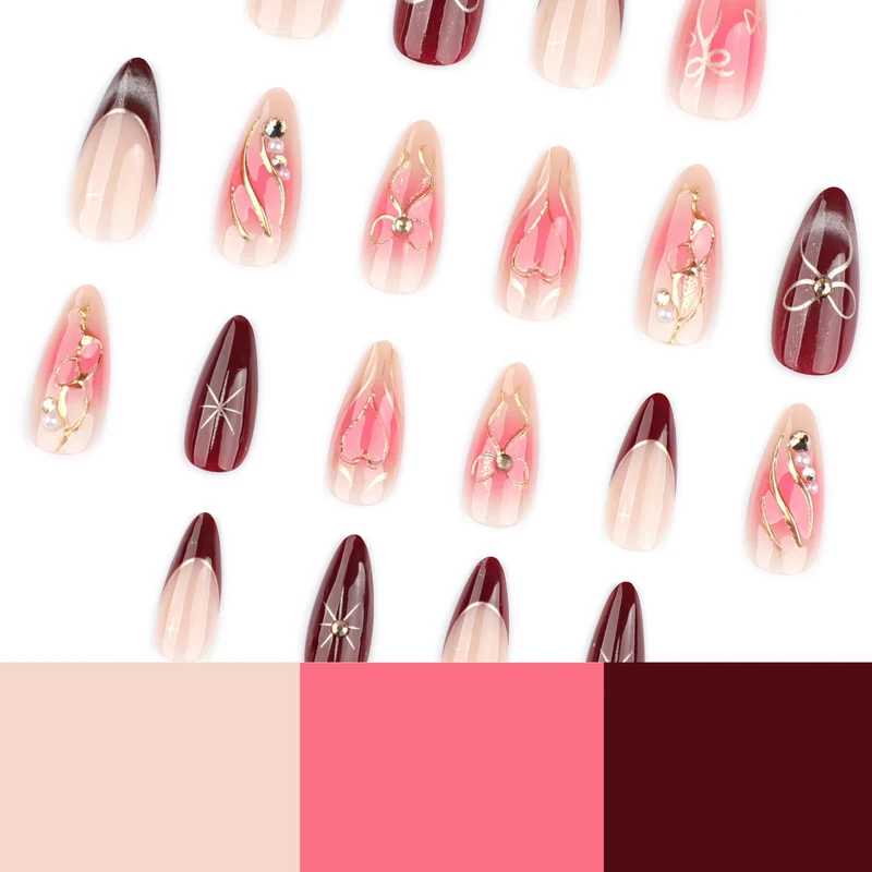 Artistic Nail Extensions with Creative Decorations Stornfield