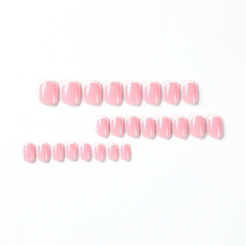 Artful nail extensions with classic French design Stornfield
