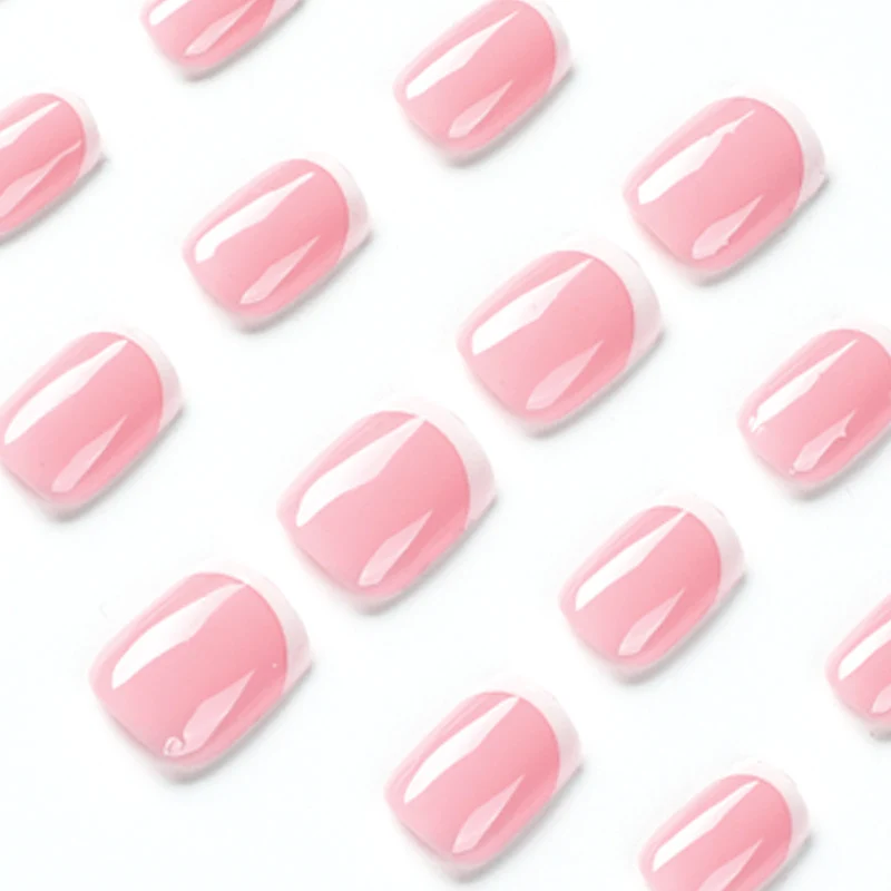 Artful nail extensions with classic French design Stornfield