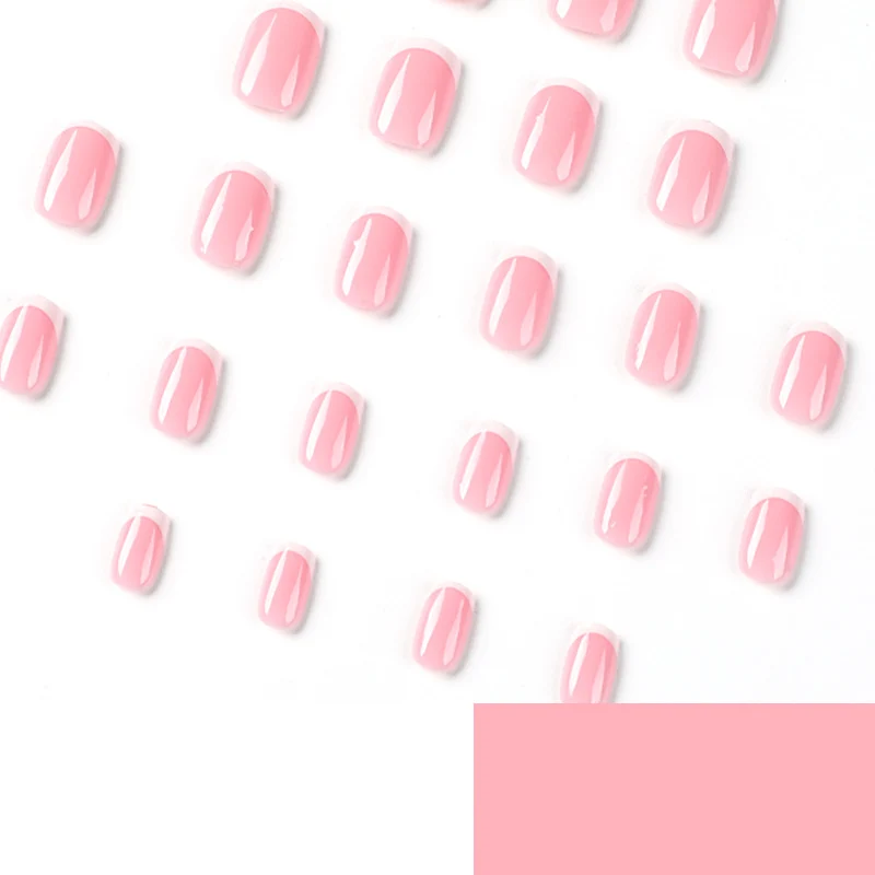 Artful nail extensions with classic French design Stornfield