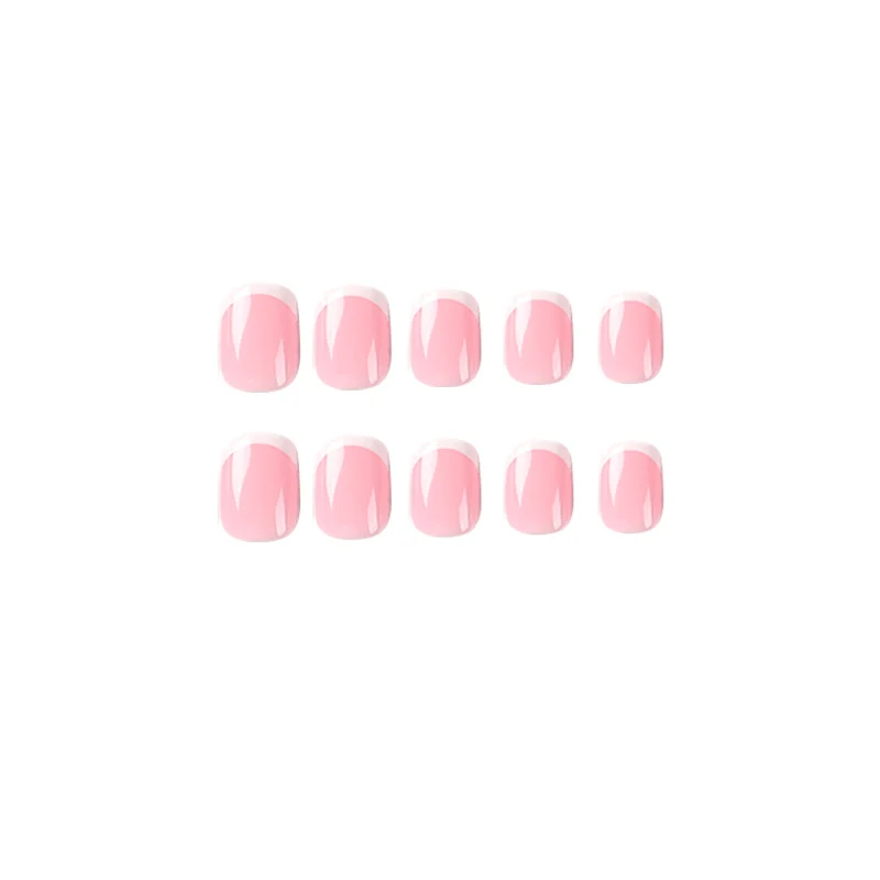 Artful nail extensions with classic French design Stornfield